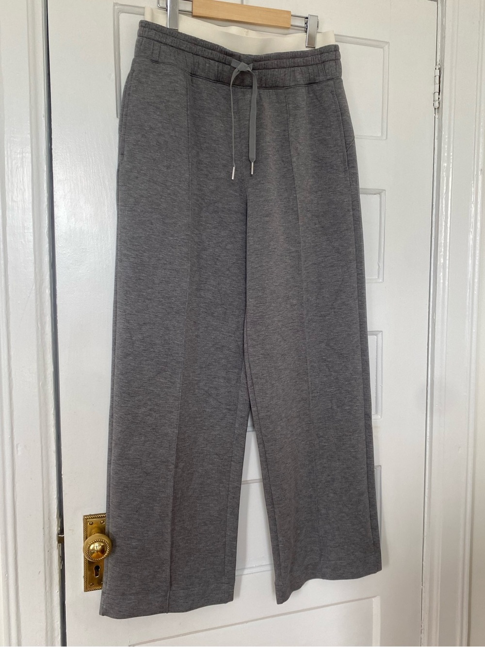 Spanx Air Essentials soft grey sweatpants with waistband